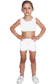 SHORT DANZA LYCRA BIANCO BABY
